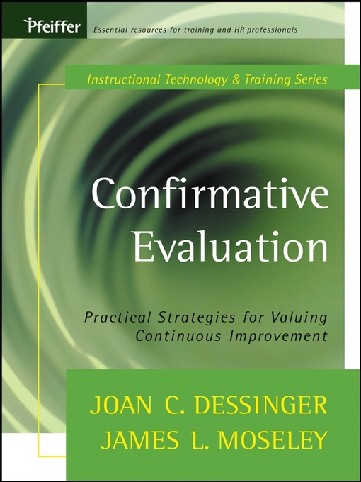 Title details for Confirmative Evaluation by Joan C. Dessinger - Available